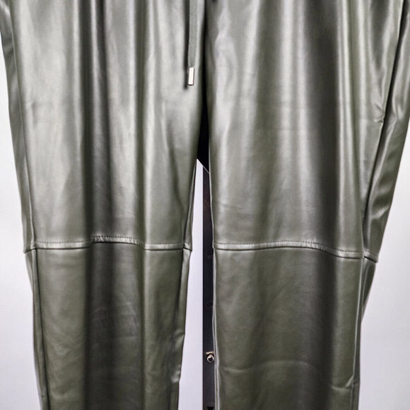 Laundry by Shelli Segal Green Vegan Leather Joggers Size 1X - Picture 3 of 8